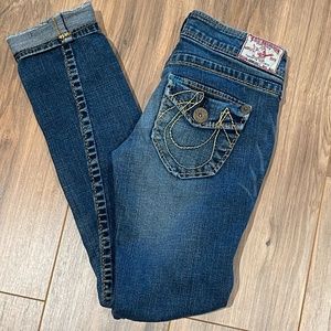 True Religion Johnny Big T Jeans. Cuffed Size 25